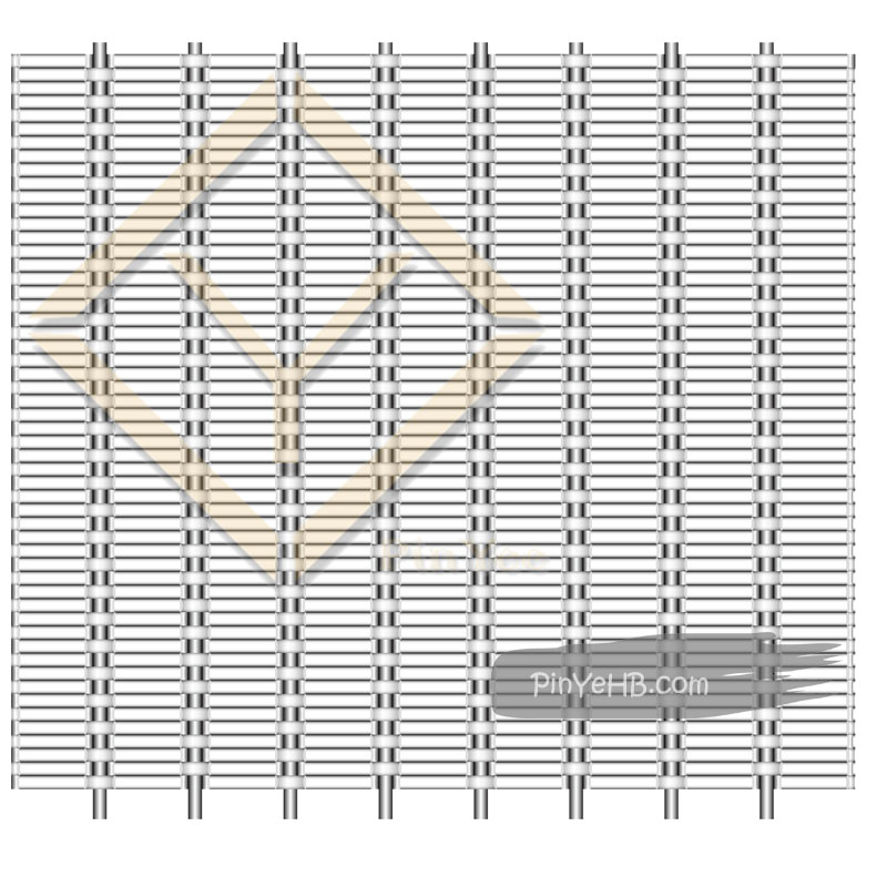 Metal woven mesh panel for wall cladding, detail spc. made by PinYee Hebei