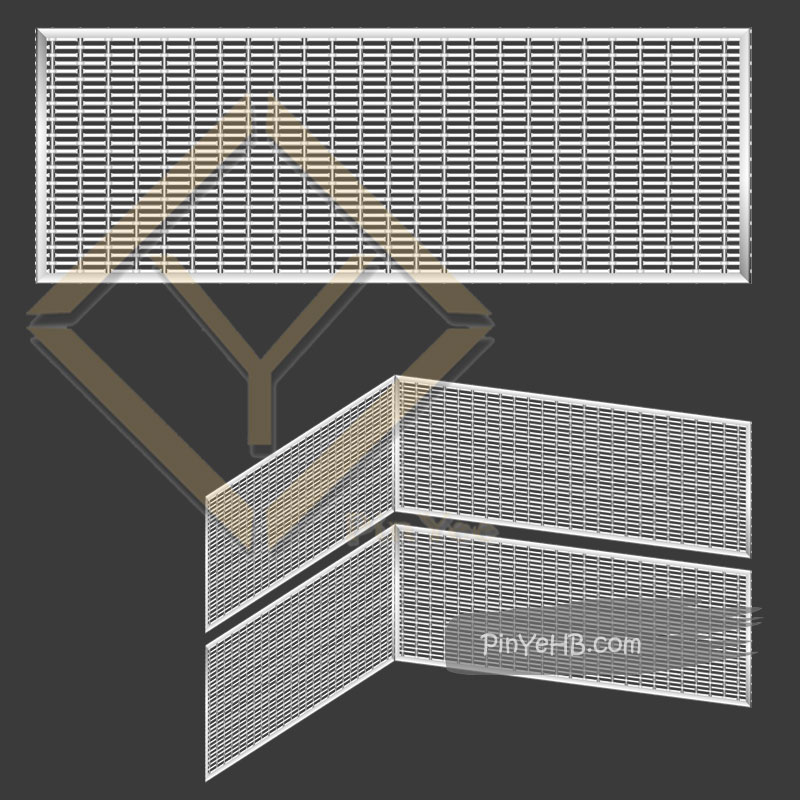 The interior decorative room divider mesh Installation 3D vision metal decorative mesh