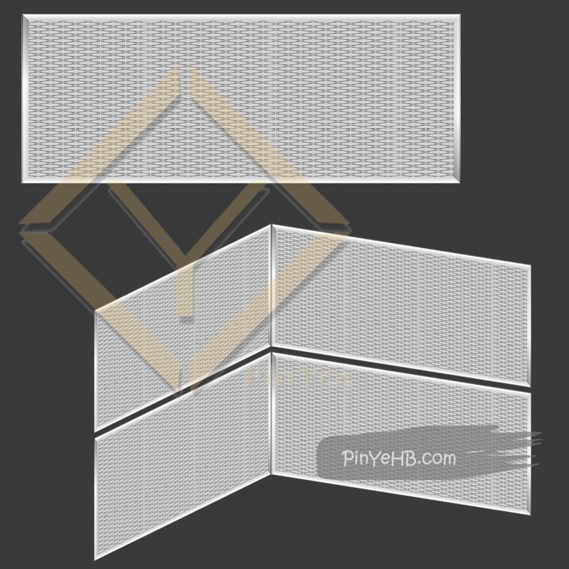 Architectural Woven metal mesh detail specification