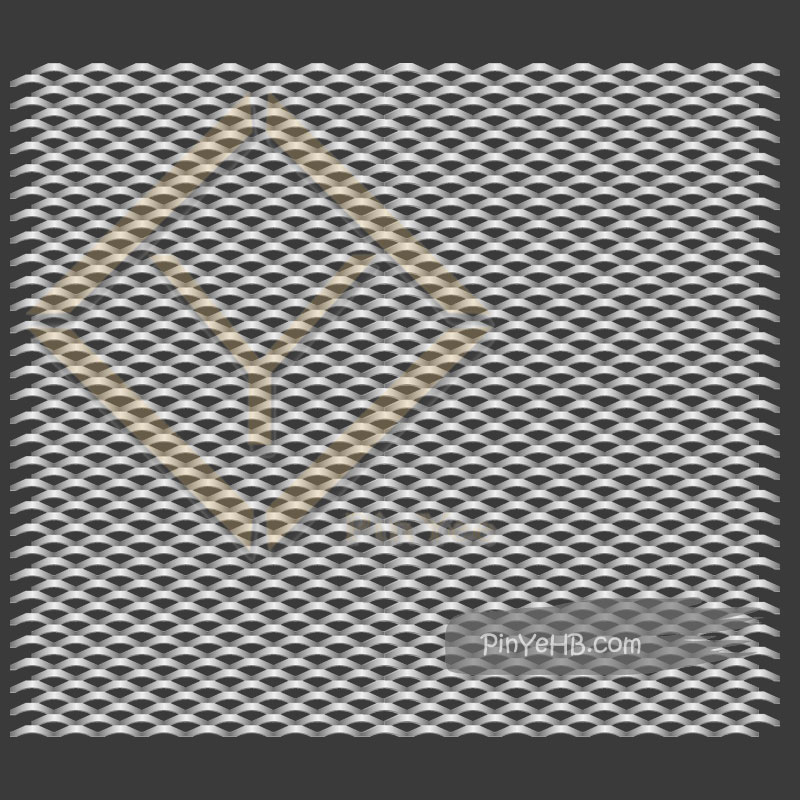 Interior Expanded Metal mesh panel wall caldding