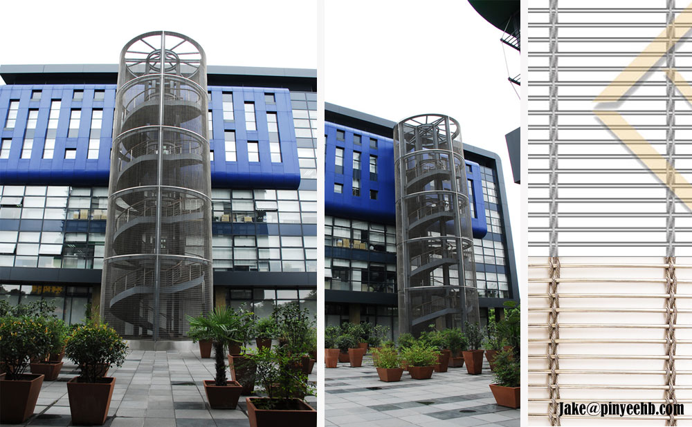 facade protection mesh curtain wall