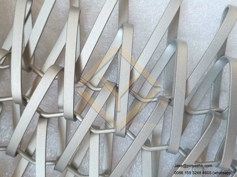 dull finished decorative spiral mesh