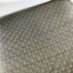 Brass + Black Rhombus Glass Laminated Mesh