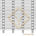 Wall cladding metal mesh panel